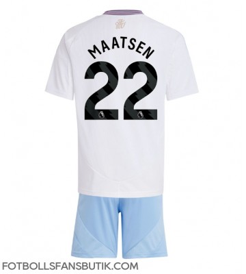 Aston Villa Ian Maatsen #22 Replika Bortatröja Barn 2024-25 Kortärmad (+ Korta byxor)